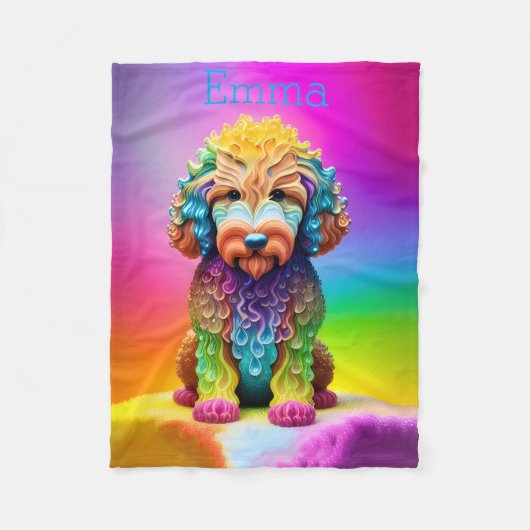 Goldendoodle Blanket für Kinder Fleecedecke (Vorderseite)