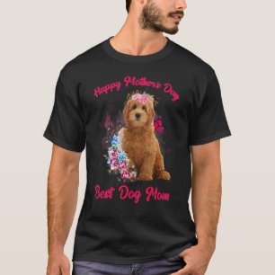 Goldendoodle Blume glücklich Mutter Tag zu den bes T-Shirt