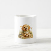 Goldendoodle-Blumen-Tasse Kaffeetasse (Mittel)
