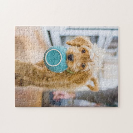 Goldendoodle Carry Dinner Bowl Puzzle (Horizontal)