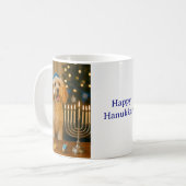 Goldendoodle Chanukka Christmaskah Kaffeetasse (Vorderseite Links)