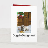 Goldendoodle Christmas Gifts Feiertagskarte (Rückseite)