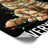 Goldendoodle Christmas I'm Fine Everything Is Fine Poster (Ecke)