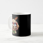 Goldendoodle Christmas Reindeer Holiday Dog Lover Kaffeetasse (Vorderseite Links)