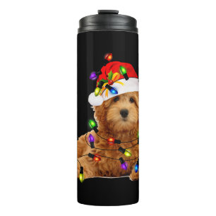 Goldendoodle Christmas Thermosbecher