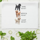 Goldendoodle Coffee Light Dark Medium Roast Geschirrtuch (Gefaltet)