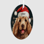 Goldendoodle Custom Christmas Ornament (Vorderseite)