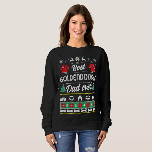 Goldendoodle Dad   Ugly Christmas Sweatshirt (Vorne ganz)
