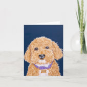 Goldendoodle Dankeskarte (Vorderseite)