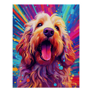 Goldendoodle Dog 001 - Zetton Ziana Poster