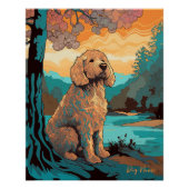 Goldendoodle Dog 004 - Bruno Pokopen Poster (Vorderseite)