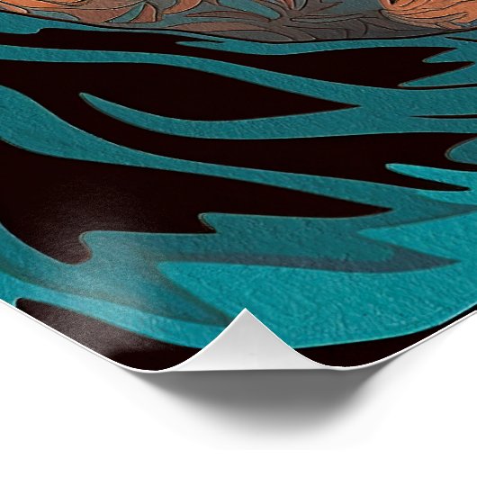 Goldendoodle Dog 004 - Bruno Pokopen Poster (Ecke)