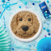 Goldendoodle Dog 3D Inspiriert Pappteller (Party)