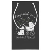 Goldendoodle Dog Baby Dusche Geschlechtslos Kleine Geschenktüte (Rückseite)