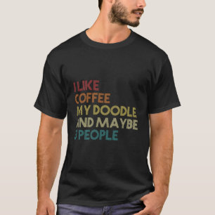 Goldendoodle Dog Besitzer Coffee Lovers Gaben Vint T-Shirt