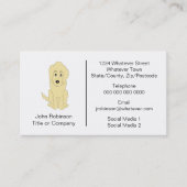 Goldendoodle Dog Design Boarding Kennels Visitenkarte (Vorderseite)