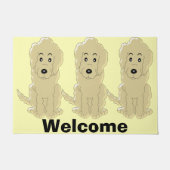 Goldendoodle Dog Design Fußmatte (Vorderseite)