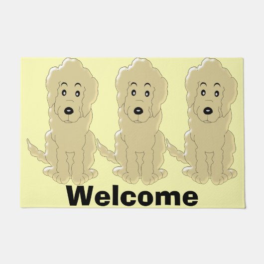 Goldendoodle Dog Design Fußmatte (Vorderseite)