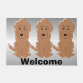 Goldendoodle Dog Design Fußmatte (Vorderseite)
