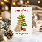 Goldendoodle Dog Familie Weihnachten
