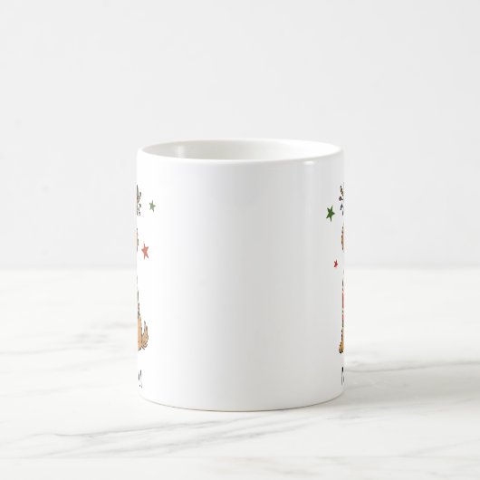 Goldendoodle Dog Festive Christmas Kaffeetasse (Mittel)