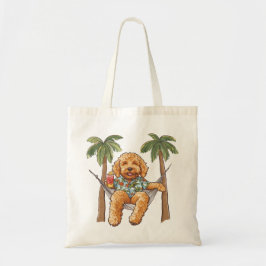 Goldendoodle Dog In Hawaiian Top Tragetasche