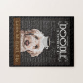 Goldendoodle Dog Kaffeehaus 2 Puzzle (Horizontal)