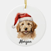 Goldendoodle Dog Keramik Ornament (Vorne)