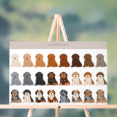 Goldendoodle dog mix acrylschild (Neutral)