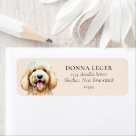 Goldendoodle Dog Personalisierte Adresse