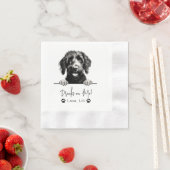Goldendoodle Dog Personalisierte Getränke Serviette (Beispiel)