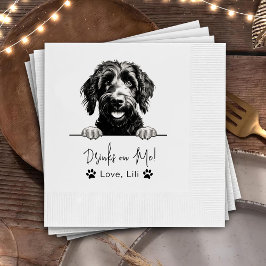 Goldendoodle Dog Personalisierte Getränke Serviette