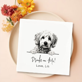 Goldendoodle Dog Personalisierte Getränke Serviette
