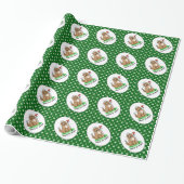 Goldendoodle Dog Playing Golf (Red whmk2) Niedlich Geschenkpapier (Ungerollt)