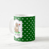 Goldendoodle Dog Playing Golf (Red whmk2) Niedlich Kaffeetasse (Vorderseite Links)