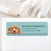 Goldendoodle Dog Return Address Labels (Insitu)