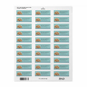 Goldendoodle Dog Return Address Labels (Vorne)