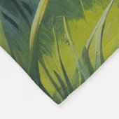 Goldendoodle Dog Spring Blumen Malerei Fleecedecke (Ecke)