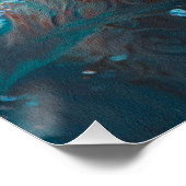 Goldendoodle dog swimming in water 008 poster (Ecke)