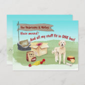 Goldendoodle Dog Toys Unsere neue Zuhause Postkarte (Vorne/Hinten)