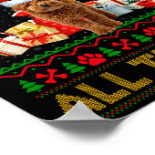 Goldendoodle Dog Ugly Christmas Sweaters Pet Dog L Poster (Ecke)