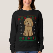 Goldendoodle Dog Ugly Sweater Christmas Puppy Dog  Sweatshirt (Vorderseite)