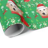 Goldendoodle Dog Ugly Weihnachten Geschenkpapier (Rolleneckpunkt)