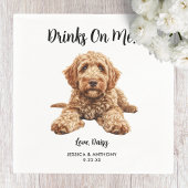 Goldendoodle Dog Wedding Napkins Serviette