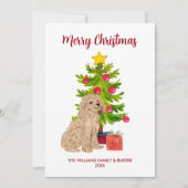 Goldendoodle Dog Weihnachten (Vorderseite)