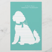 Goldendoodle Dog Welpenlabradoodle Briefpapier (Vorderseite)