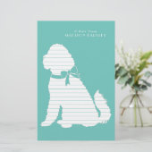 Goldendoodle Dog Welpenlabradoodle Briefpapier (Stehend Vorderseite)