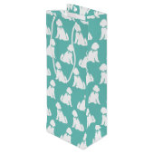 Goldendoodle Dog Welpenlabradoodle Geschenktüte Für Weinflaschen (Rückseite Schrägansicht)