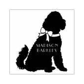 Goldendoodle Dog Welpenlabradoodle Gummistempel (Prägung)