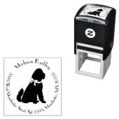 Goldendoodle Dog Welpenlabradoodle Permastempel (Beispiel)